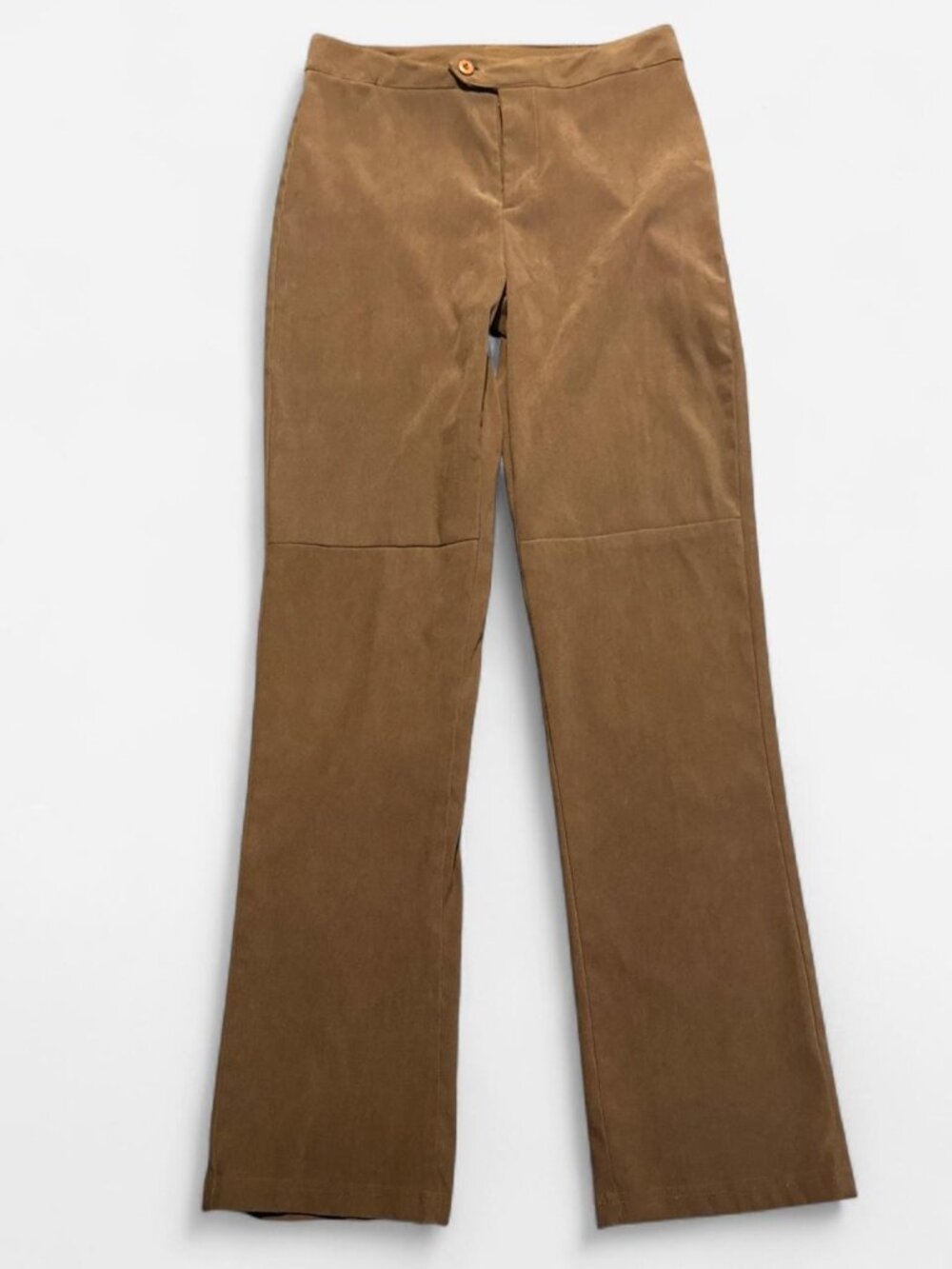 Vintage Y2K Suede Flared Pants by Vintage Blue